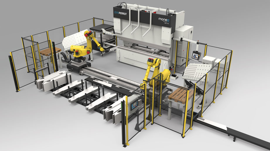 Cellule avec robot pour pliage automatisé